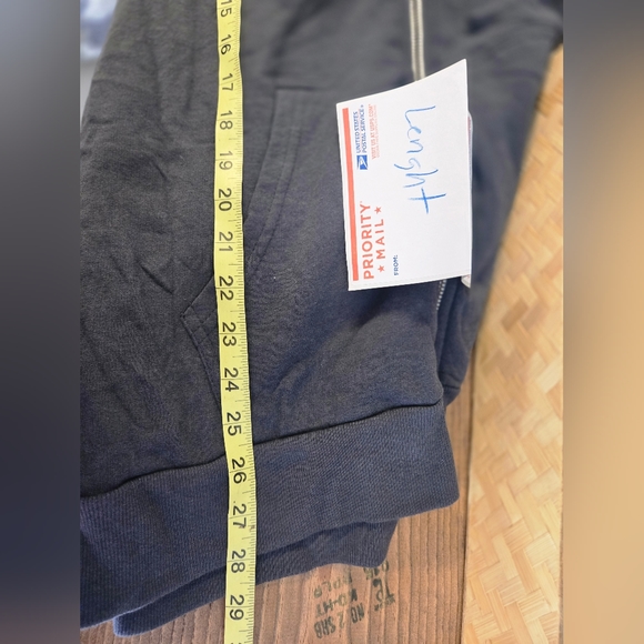 NWT MARINE LAYER Embroidered Appfolio Gray Full Zip Jacket Hoodie Large - Picture 6 of 6